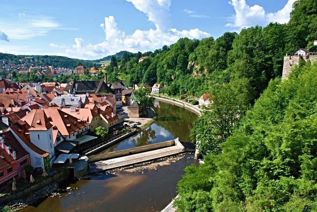 Vltava v Českém Krumlově